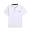Letter Logo Casual Breathable Comfortable Sports Short Sleeve Polo Shirt Unisex Polo Shirts Standard-White APLU801-2