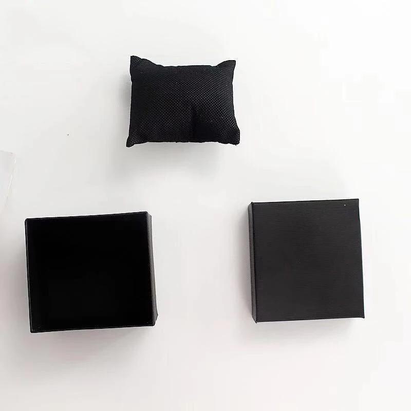 Упаковка и демонстрация Коробки для часов Подарки Черные коробки Бумажные декоративные шкатулки для браслетов Бумажные ювелирные изделия Аксессуары