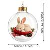 Transparent Christmas Ball Ornament Lightweight Holiday Tree Decor  Holiday Party