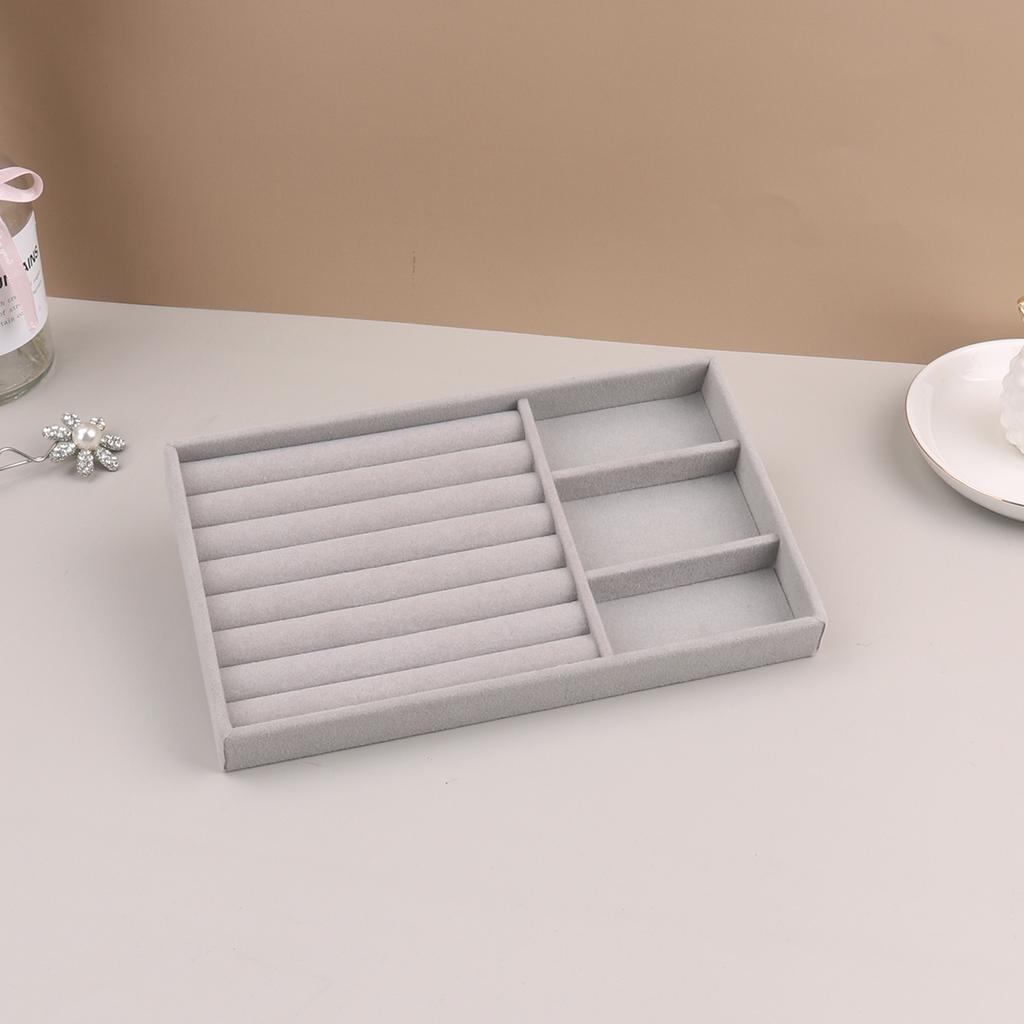 Бархатный дисплей для ювелирных изделий, складной, изысканный держатель для ювелирных изделий, портативный органайзер для колец, сережек, ожерелий, коробочка-органайзер для мальчиков