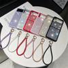 Милый блестящий чехол для телефона с бриллиантами для Samsung Galaxy Z Flip 5 4 3 Z Flip4 Flip5 Flip3 5G Z Fold 5 4 3, чехол с чехлом на веревочном ремешке