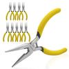 Needle Nose Pliers, Fine Pointed Pliers, Accessory Pliers, Lightweight and Compact, Craft Tools for Precision Work and Jewelry Making, 10-Piec