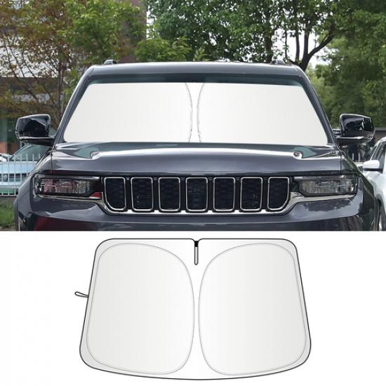 For 2014-2024 Jeep Grand Cherokee Car Front Windshield Sun Shade UV Block Cover
