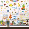 Hanukkah Window Stickers Window Decoration Festive Atmosphere Layout Stickers
