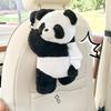 Cartoon Panda Car Tissue Box Plush Cute Doll Car Car Seat Back Hanging Car Car Box Storage and Sorting