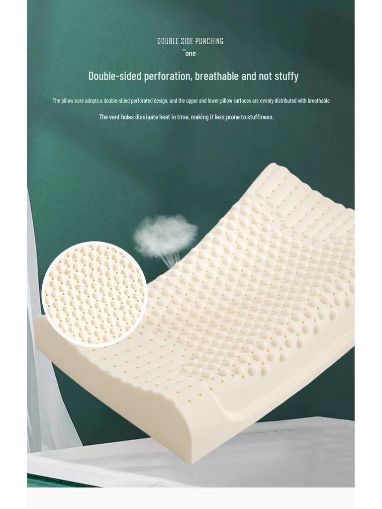 Thailand Children's Latex Neck Support Pillow - Wolf Tooth Design