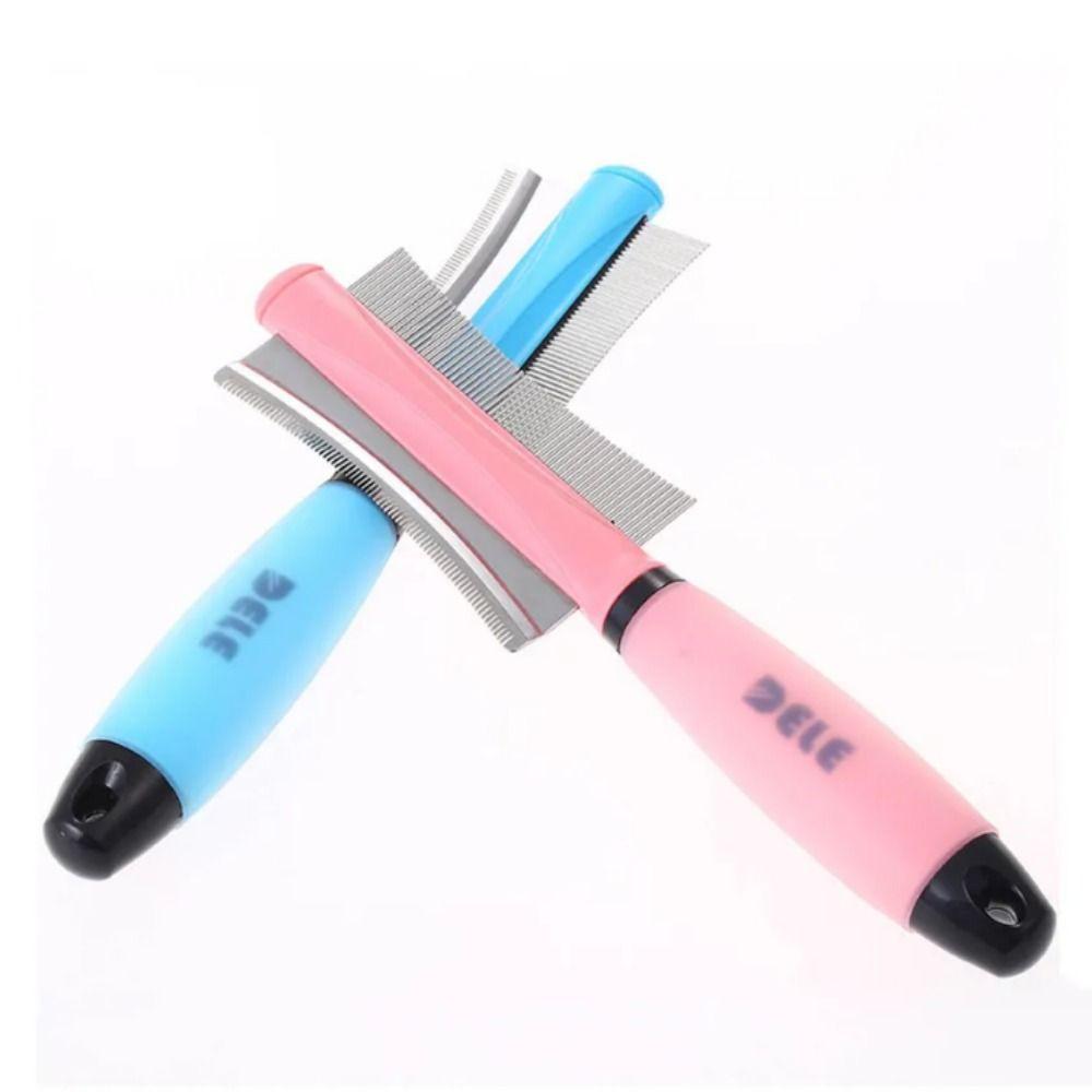 Silicone Double-Sided Cat Grooming Tool Double-Sided Cat Deshedding Brush Grooming