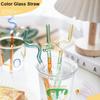 Accessories Color Contrast Transparent Juice Milk Drinking Drinking Tube Gift Box Set Glass Straw