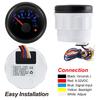 40-120℃,100-250℉ 52MM Water Temperature Gauge With Flashing Alarm Temp Sensor 10.2MM for Auto Car Boat Yacht 7 Color Light