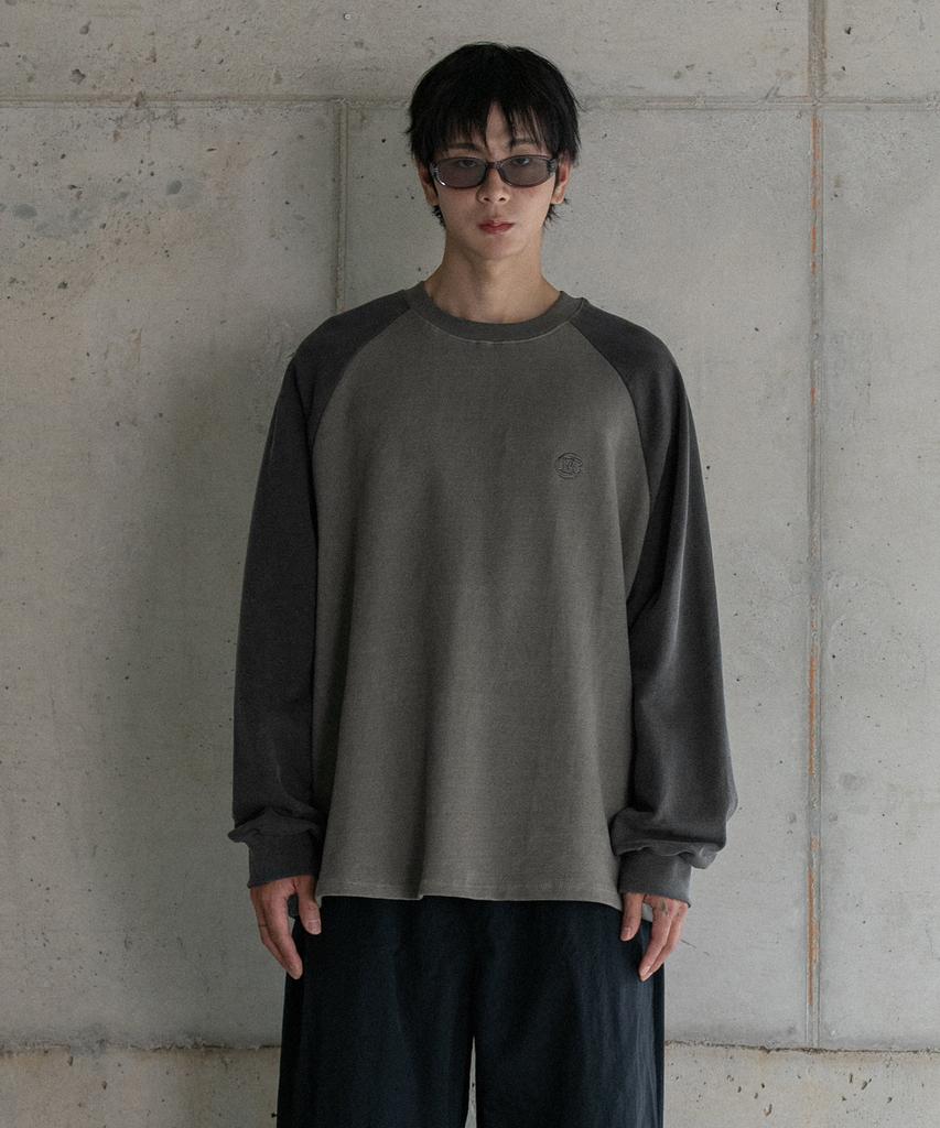 BURNING CAPONE Bc Raglan Pigment Long Sleeve (Ash Gray)