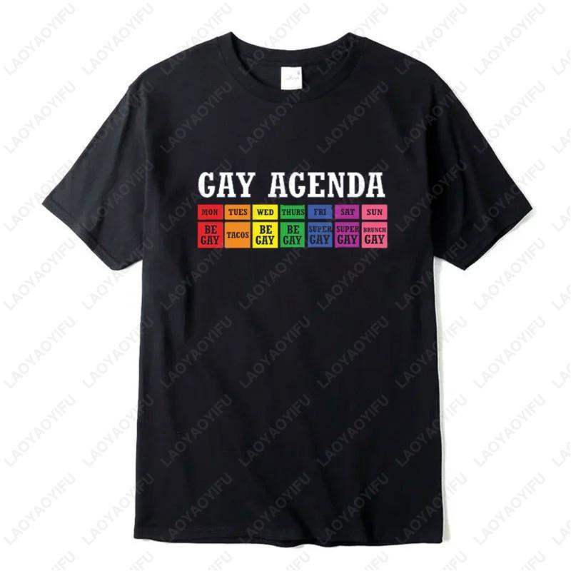 Retro Comfort LGBTQ The Gay Agenda Tshirt Pride Month Sweatshirt Ally Gift Equality Crewneck Transgender Rights Tees Unisex Tops