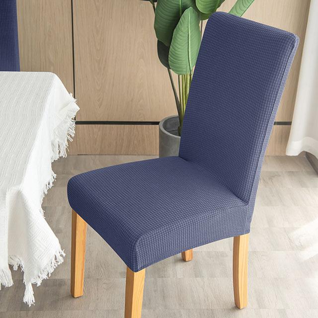 Waterproof Jacquard Chair Covers Weave Solid Corn Elastic Grain Pattern Kitchen Office Chair Covers Dust Proof For Dining Room