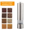 Мельница для перца на батарейках, электрическая мельница для соли, мельница для перца с регулируемой грубостью для домашней кухни
