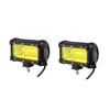 2x 5inch 72W Yellow LED Work Light Bar Flood Driving Fog Lamps Offroad Truck SUV
