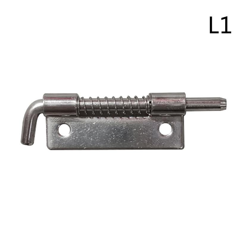 1Pc 304 Stainless Steel Loaded Hinge Security Spring Bolt Barrel Latch Hardware