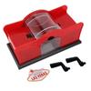 Manual Card Shuffler with Hand Crank Plastic Portable Manual Card Mixer Shuffling Tool for Home