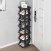 Folding Shoe Rack Portable Easy Assembly Doorway Corridor Narrow Style Shoe Cabinet Small Footprint Dormitory Organize Racks