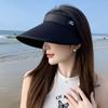 Summer Empty Top Sun Hat Women Double Shade UV Protection Large Brim Visors Korean Girls Fashion Versatile Color Match Beach Cap