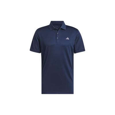 Рубашка поло Performance Polo Solid Color Logo с коротким рукавом Polo для мужчин, темно-синяя IU4447