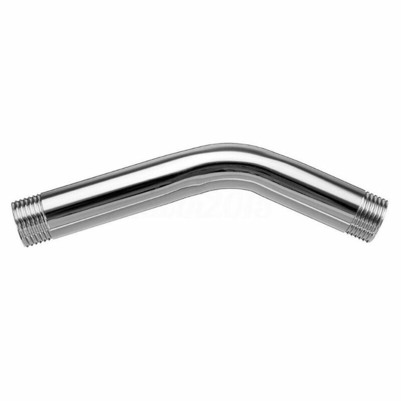15cm Stainless Steel Shower Head Extension Angled Shower Arm Extra Pipe Bathroom Accessories