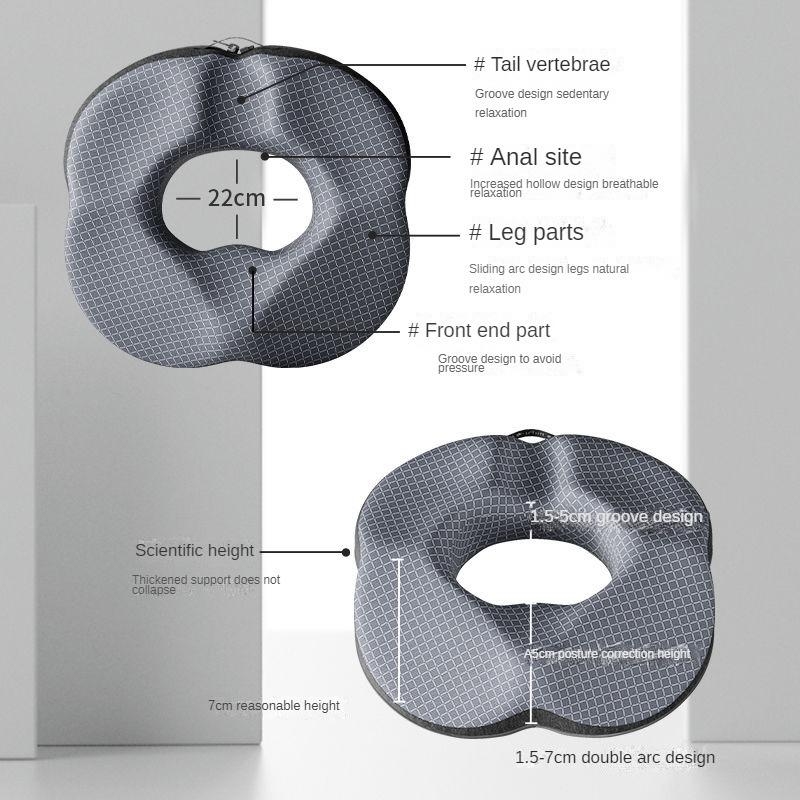 Подушка-пончик, подушка для сиденья при геморрое, копчик, ортопедическое медицинское сиденье, кресло для простаты с эффектом памяти