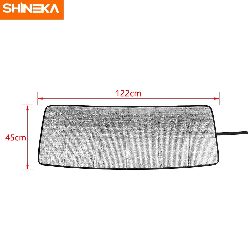 SHINEKA Солнцезащитные шторки на лобовое стекло для Suzuki Jimny 2019 2020 2021 2022 2023 и выше Автомобильные аксессуары, чехлы-солнцезащитные козырьки на переднее лобовое стеклоСолнцезащитные шторки на лобовое стекло 1