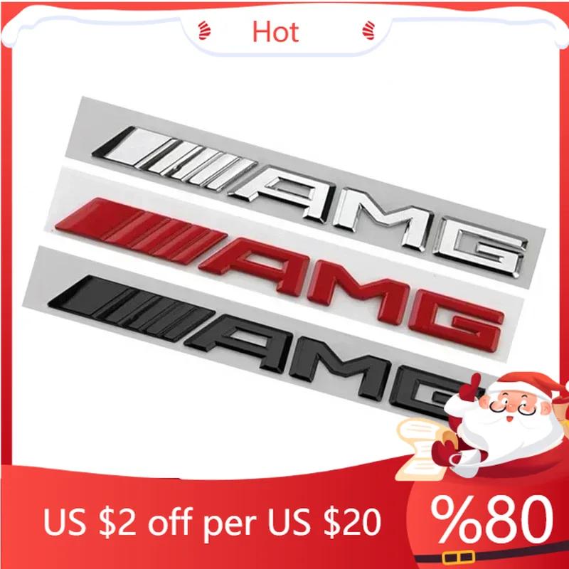 FLT2 Hots Metal Car 3d Rear Letter Emblem Trunk Sticker for Mercedes benz AMG C E S GLE CLC Class W204 W203 W205 W124 W221 W213 W212