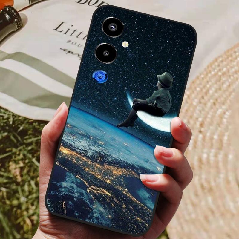 Чехол для Tecno Pova 4 Pro Крутой Расписной Силиконовый ТПУ Мягкий Чехол для Tecno Pova4 Pro Чехлы Pova 4Pro Черные Защитные Оболочки для Телефона