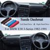 Для BMW E30 3-Series M3 315 316i 318i 320i 323 324 325 1982-1991 Замшевый коврик на панель приборов Чехол на панель приборов Коврик на приборную панель Ковер Автоаксессуар