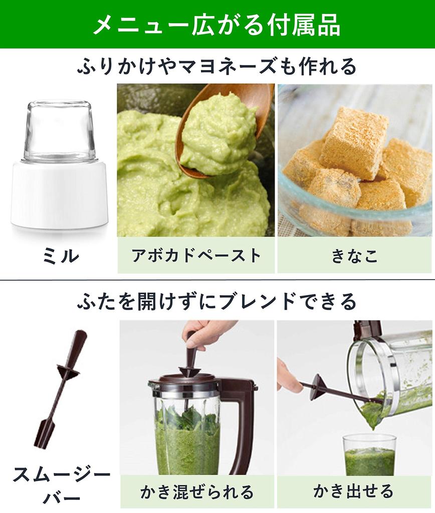 Миксер Panasonic с книгой рецептов, черный, твердый титановый резак для покрытия 1000 мл 2-в-1 (миксер/мельница) MX-X501-N