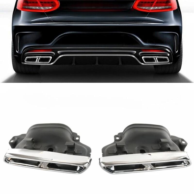 Накладка на глушитель из нержавеющей стали для Mercedes-Benz S-Class W222/S63/S65 2014-2024