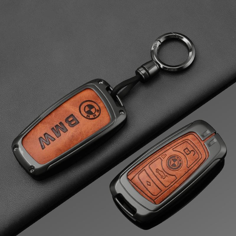 BRHE9 Fashion Zinc Alloy Car Key Case Cover Holder For BMW F30 F20 F10 F18 F22 F01 X3 X4 F06 F02 M3 M5 Protection Keychain Accessories