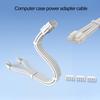 11.8inch CPU 8pin Male to 4+4pin Detachable Male Power Adapter Cable For Modular
