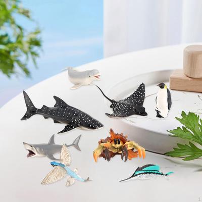 8 шт. Игрушки морских существ, коллекции моделей морских животных, реалистичные фигурки для
