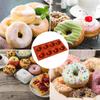 Силиконовая 8 пончиков, 3D DIY, форма для выпечки, печенья, шоколада, формы для кексов, десерт, ручная работа, инструменты для украшения кухни