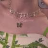 Изысканное ожерелье с подвеской в виде бабочки и кисточки для женщин и девочек, элегантная цепочка для ключицы, ювелирные изделия, аксессуары, подарки