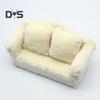 Миниатюрный диван 1:12 масштаб Мини Дом Диван Плюшевая Миниатюрная Мебель Куклы Аксессуары Для Дома Фото Реквизит Подарок для Мальчиков Девочек