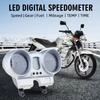 Цифровой дисплей Спидометр Одометр Приборная панель Подходит для CBX250 CBF250 Водонепроницаемый Мотоциклетный прибор Светодиодный тахометр