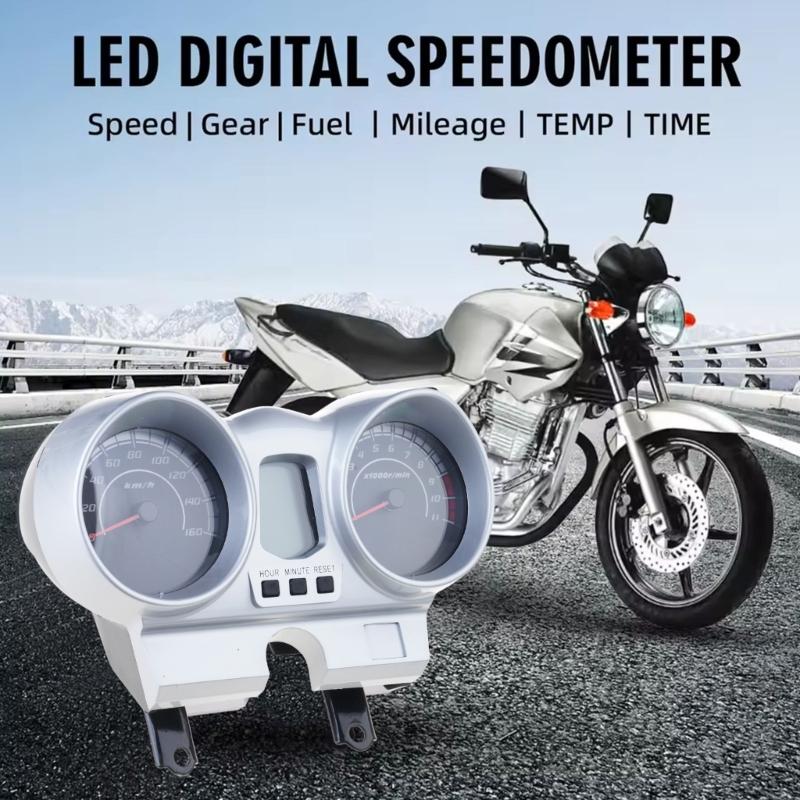 Цифровой дисплей Спидометр Одометр Приборная панель Подходит для CBX250 CBF250 Водонепроницаемый Мотоциклетный прибор Светодиодный тахометр