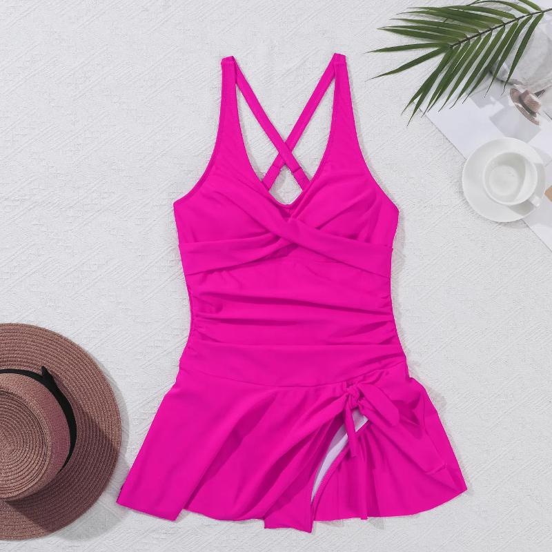 Женские купальники, сексуальные, однотонные, с перекрещивающимися бретелями сзади, цельные купальники, комплект бикини, пляжная одежда, купальные костюмы