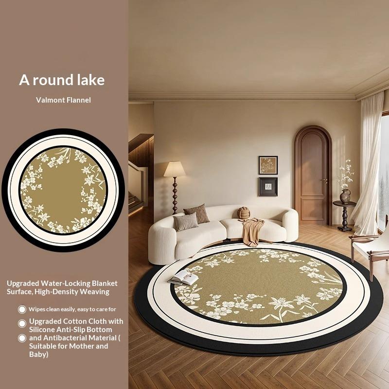 Круглый ковер Гостиная Высококлассный Французский Антикварный Стиль Спальня Прикроватный Плед Гардеробная Раздевалка Коврик для пола