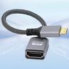 Компактный 20-сантиметровый мини-адаптер HDMI-совместимого кабеля с конструкцией 90 градусов, поддерживающий видеовыход 4K UHD для простого подключения