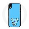 Case for Iphone X Bangtan BTS BT21 Koya RM Blue Background