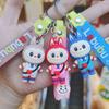 Милый мультяшный кулон-брелок Лабубу Креативная кукла каваии Брелок для ключей автомобиля Изысканные аксессуары для украшения рюкзака Подарки