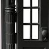 Cat Door For Wall Escape-Proof Small Breed Gate French Style Cat Door 9.45x10.83x2.83in For Interior Outdoor Garage House