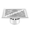 Stainless Steel Square AntiOdor Bathroom Floor Drain Waste Gate Shower Drainer Large