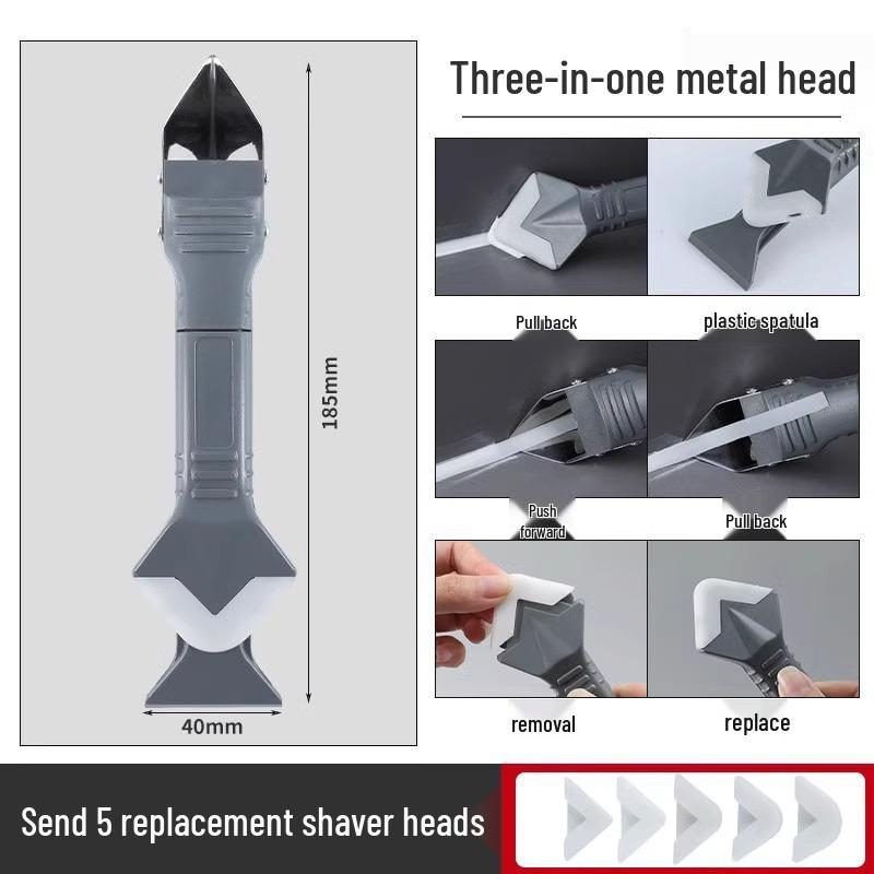 Многофункциональный инструмент для удаления клея и затирки для чистки, подрезки и удаления шпатлевки