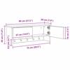 Wall Mounted Nightstand White 80 x 20 x 30 cm Engineered Wood