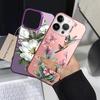 Чехол для iPhone 17 Pro Max XS XR 13 Pro 16 11 Air 12 14 15 Plus Задняя крышка телефона Цветы Силикон