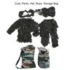 Детская маскировка, детский костюм Ghillie, военная куртка, брюки, шляпа, комплект для охоты
